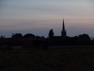All Saints Church at dusk