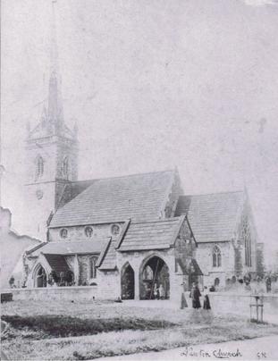 Photo of All Saints church pre-1905