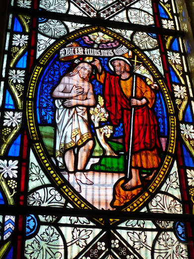 Christ's Baptism in the Chancel window